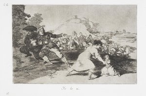 シリーズ「戦争の災害」からそれを見ました 作： Francisco de Goya